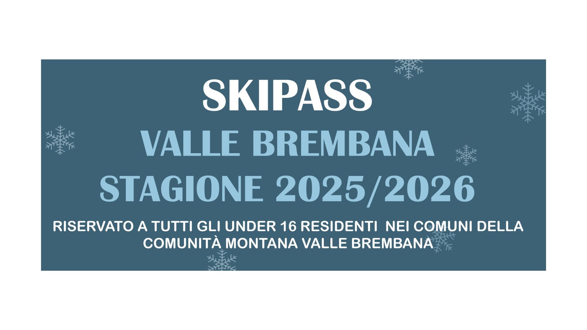 Immagine che raffigura Skipass giovani under 16 Valle Brembana